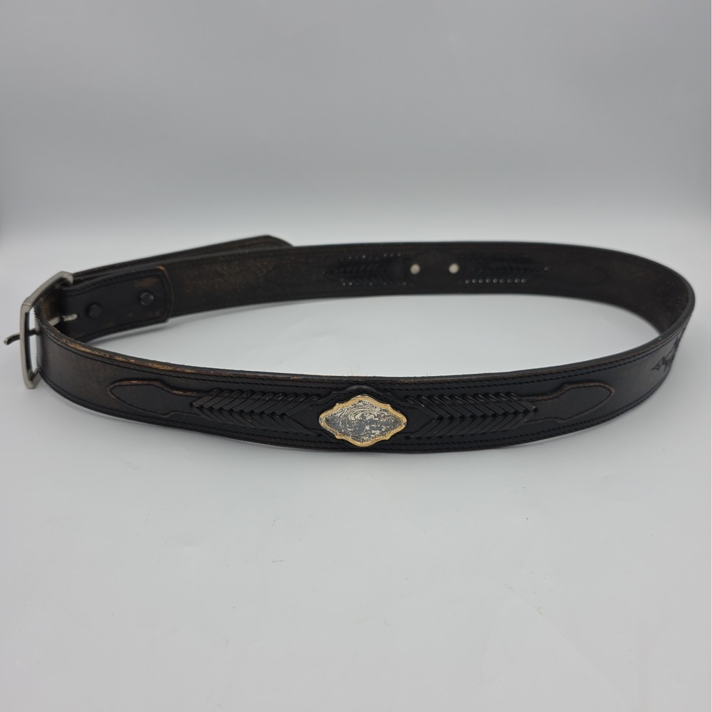 size 36 Justin top-grain cowhide western leather belt